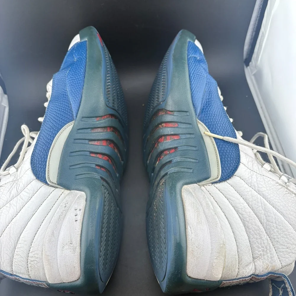 Air Jordan 12 Retro 130690-113 Men 12 Basketball Shoes French Blue White READ